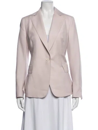 Pre-owned Akris Virgin Wool Blazer In Pink