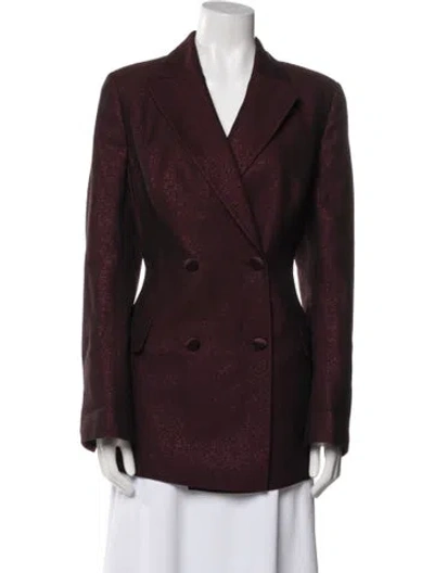 Pre-owned Akris Virgin Wool Blazer In Purple