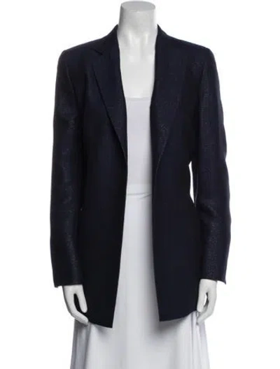 Pre-owned Akris Virgin Wool Blazer W/ Tags In Blue