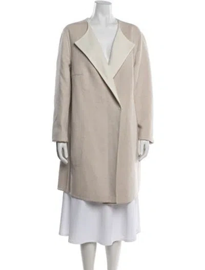 Pre-owned Akris Virgin Wool Coat In Neutrals
