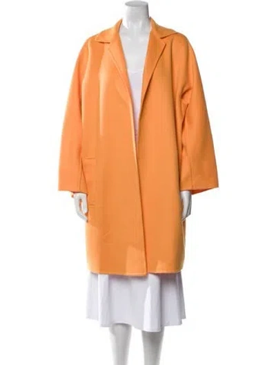 Pre-owned Akris Virgin Wool Coat In Orange
