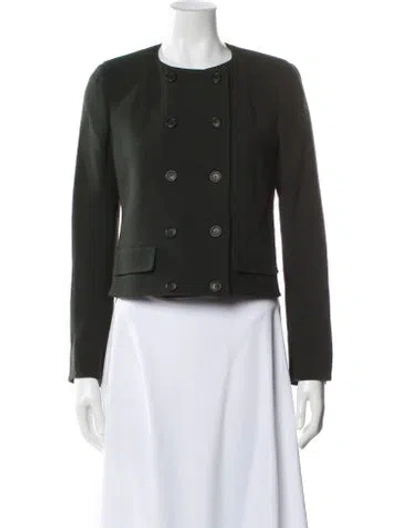 Pre-owned Akris Virgin Wool Evening Jacket In Blue