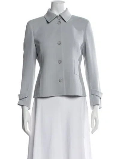 Pre-owned Akris Virgin Wool Evening Jacket In Neutral