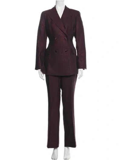 Pre-owned Akris Virgin Wool Glitter Accents Pantsuit