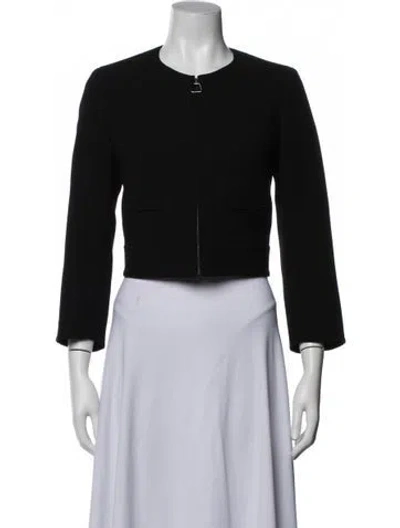 Pre-owned Akris Virgin Wool Jacket In Black