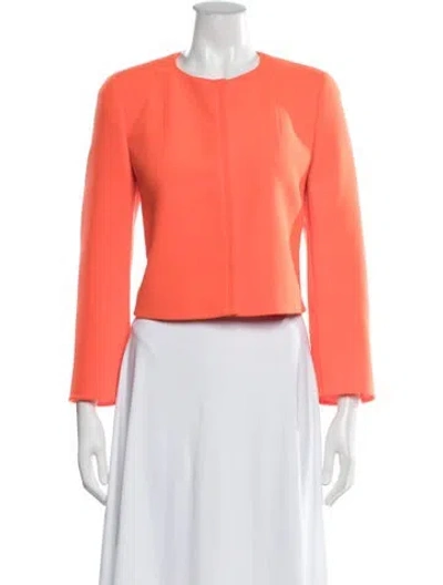 Pre-owned Akris Virgin Wool Jacket In Orange