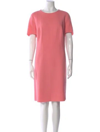 Pre-owned Akris Virgin Wool Knee-length Dress In Pink