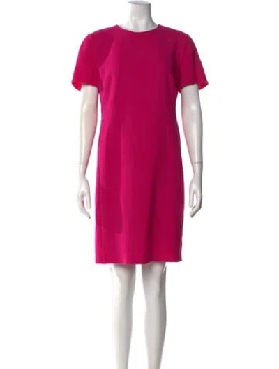 Pre-owned Akris Virgin Wool Knee-length Dress In Pink