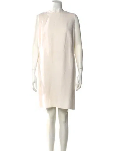Pre-owned Akris Virgin Wool Knee-length Dress W/ Tags In Neutral