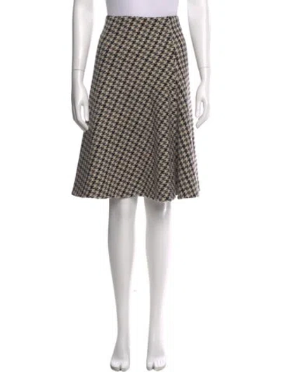 Pre-owned Akris Virgin Wool Knee-length Skirt In Neutral