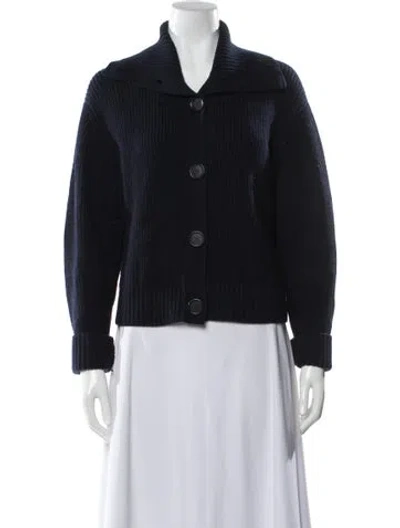 Pre-owned Akris Virgin Wool Sweater In Blue