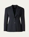 Akris Walker Blazer In Charcoal