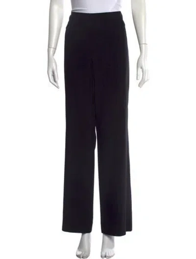 Pre-owned Akris Wide Leg Pants In Black