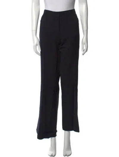 Pre-owned Akris Wide Leg Pants In Black
