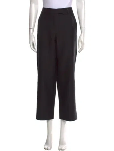 Pre-owned Akris Wide Leg Pants In Black