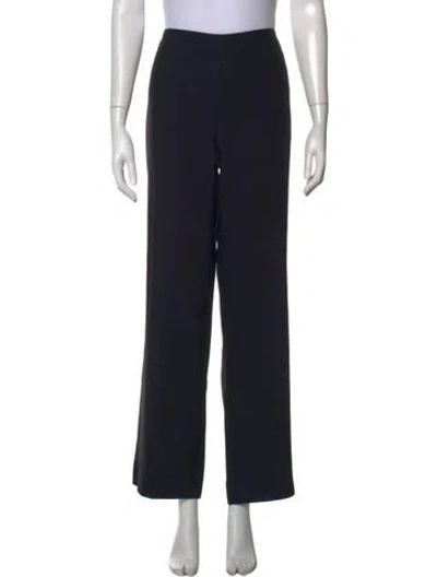 Pre-owned Akris Wide Leg Pants In Black