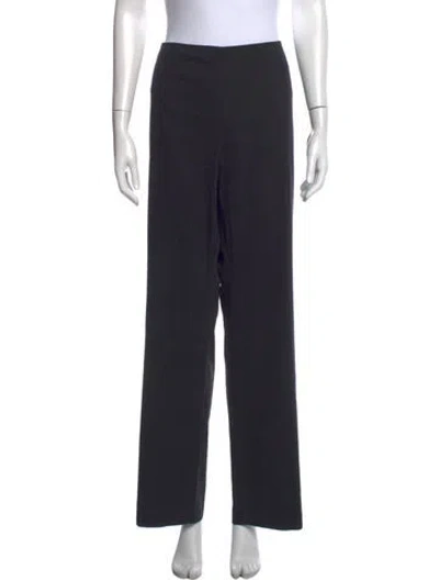 Pre-owned Akris Wide Leg Pants In Black