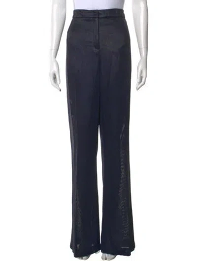 Pre-owned Akris Wide Leg Pants In Blue