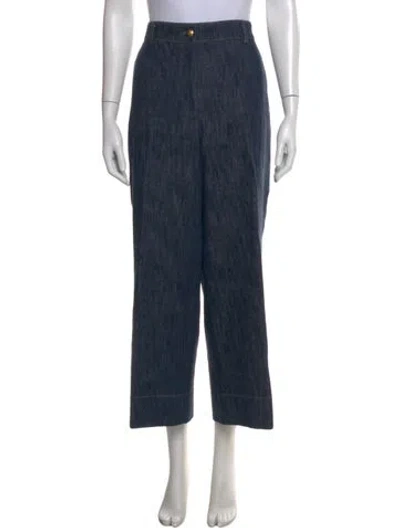 Pre-owned Akris Wide Leg Pants In Blue