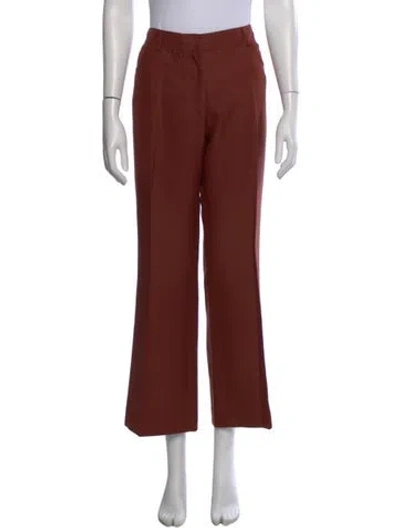 Pre-owned Akris Wide Leg Pants In Brown