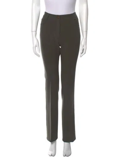 Pre-owned Akris Wide Leg Pants In Green