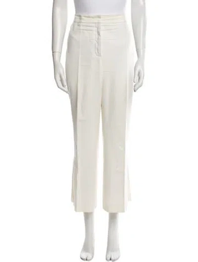 Pre-owned Akris Wide Leg Pants In White