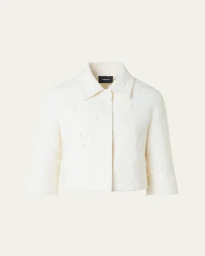 AKRIS WINSLOW BOUCLE SEQUINED SHORT JACKET