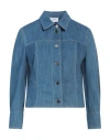 Akris Woman Denim Outerwear Blue Size 8 Cotton, Elastane In Blue