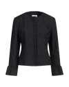 Akris Woman Jacket Black Size 12 Polyester, Nylon, Polyurethane In Black