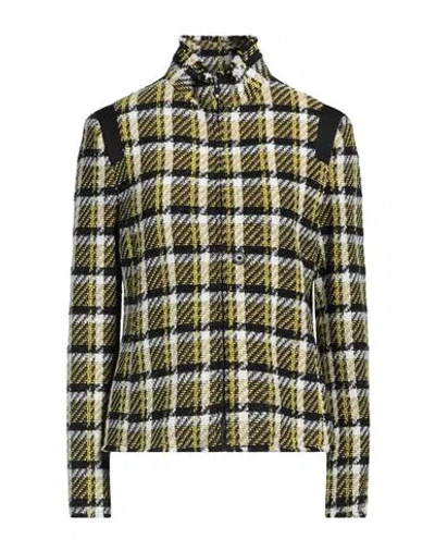 Akris Woman Jacket Yellow Size 10 Cotton, Polyester, Polyacrylic, Viscose, Virgin Wool