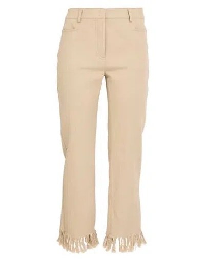 Akris Woman Jeans Sand Size 10 Cotton, Elastane In Beige