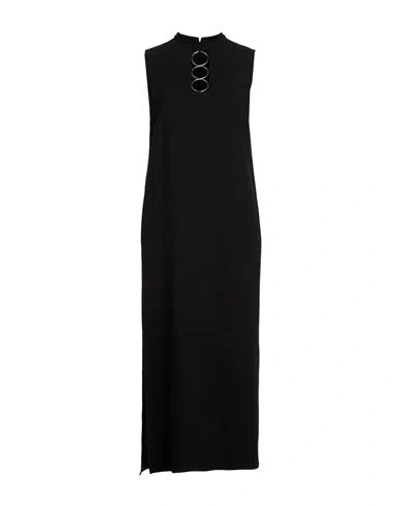 Akris Woman Maxi Dress Black Size 10 Virgin Wool