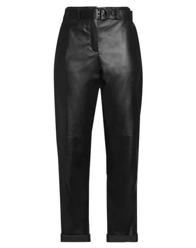 Akris Woman Pants Black Size 12 Acetate, Viscose