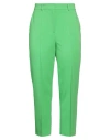 Akris Melissa Cotton Techno Slim-fit Pants In Green