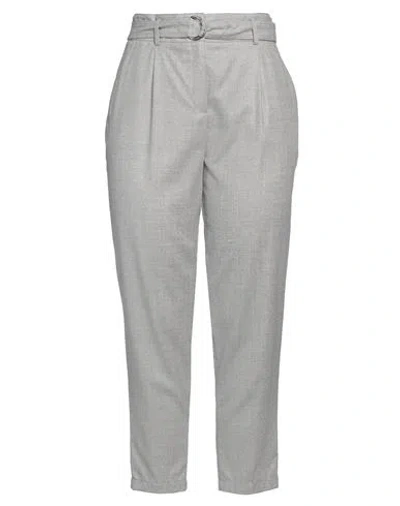 Akris Woman Pants Light Grey Size 12 Virgin Wool