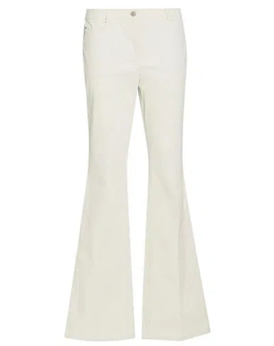 Akris Woman Pants Off White Size 6 Cotton, Elastane