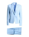 Akris Woman Suit Sky Blue Size 10 Viscose, Polyamide, Elastane