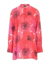 Akris Poppy Printed Tunic In Red