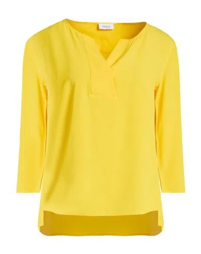 Akris Woman Top Yellow Size 4 Acetate, Mulberry Silk