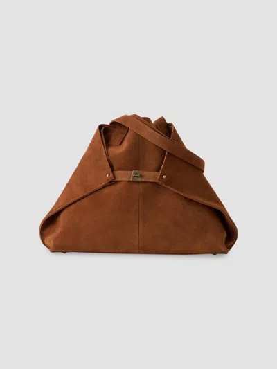 Akris Women's Ai Suede Tote Bag In Cuoio