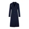 Akris Faby Cashmere Coat In Blue