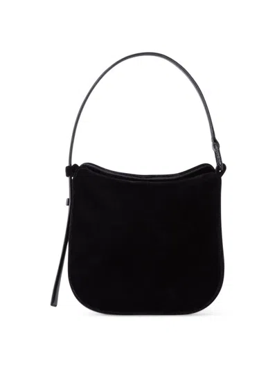 Akris Women's Anna Mini Velvet Hobo Bag In Black