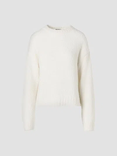 Akris Women's Cashmere-silk Bouclé-knit Crewneck Sweater In Sand