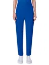 Akris Melissa Cotton Techno Slim-fit Pants In Ink