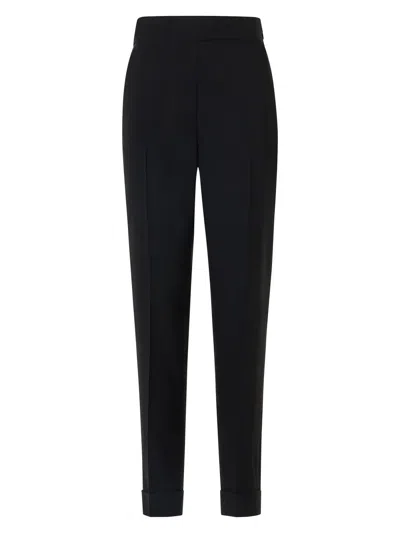 Akris Women's Chris Wool-blend Tapered Pants In Black