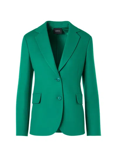 Akris Women's Daigon Cashmere Blazer In Green
