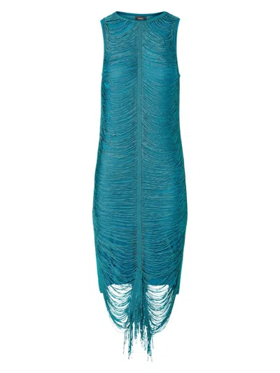 Akris Women's Draped Fringed Silk Sheath Dress In Neutral
