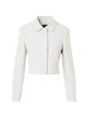 Akris Helios Wool Slim Short Jacket In Gray