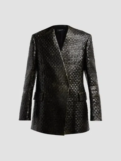 Akris Women's Kepler Metal Braid Blazer In Black