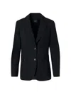 Akris Malik Cool Wool Single-breasted Jacket In Black